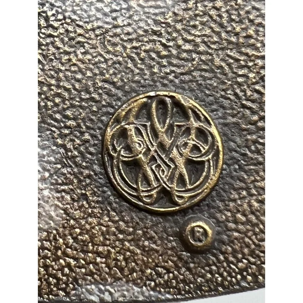 Vtg Belt Buckle Mathews Co. Iron Horse Steam Train 31 Quality Limited Edition